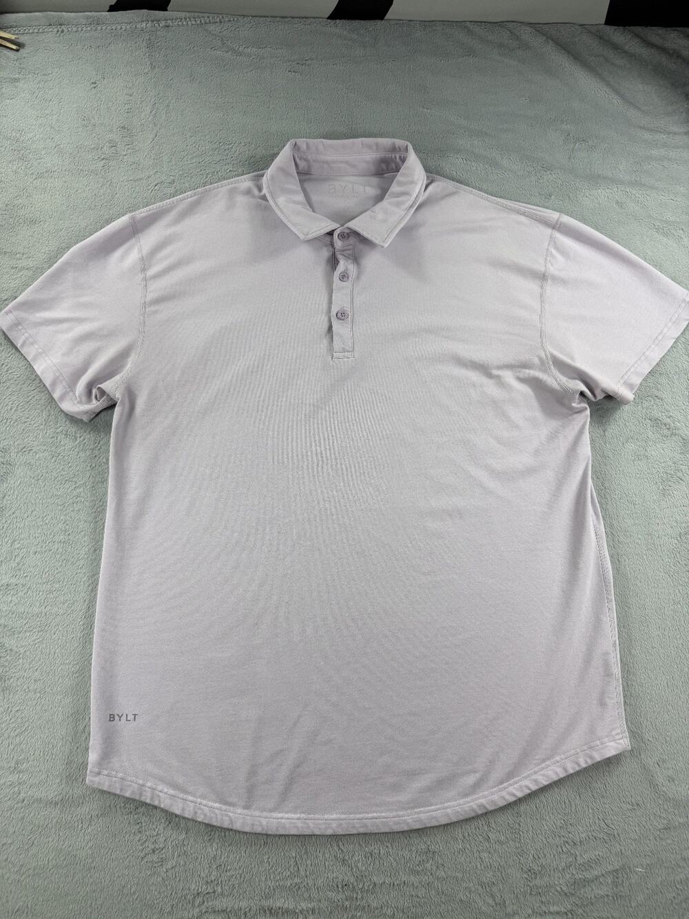 Bylt Premium Basics Lux Mens Extra Large Lavender Purple Short Sleeve Polo Shirt